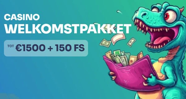 Binobet welkomstpakket voor casino met €1500 en 150 gratis spins